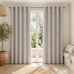 ARMONIA - Cortina Opaca Forro Negro Beige 2 Paños N°107