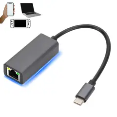 GENERICO - Adaptador Usb Ethernet Tarjeta De Red A Rj45 Usb Tipo C