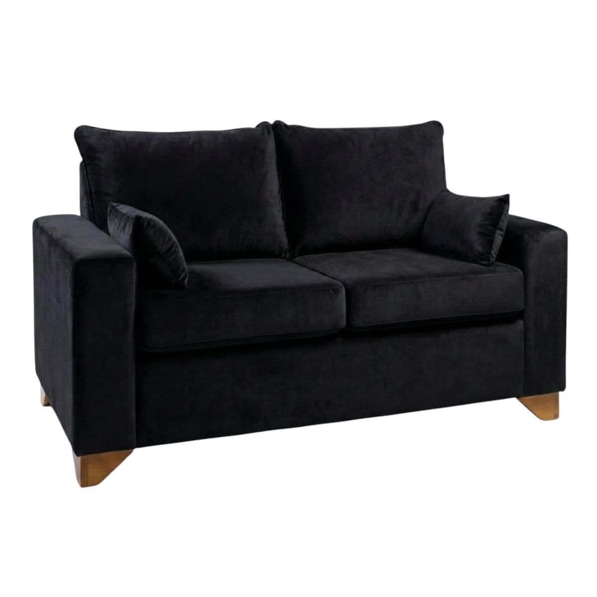 DISEÑOS VALESTRINI - SOFA STEFANNY EN FELPA NEGRA