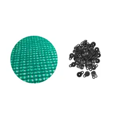 GENERICO - Malla raschel rollo 100mt Verde 80% 4.20mt