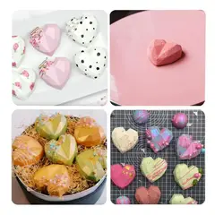 PASTELERIUS - Molde Corazon Diamante Moldes Para Chocolate Corazón Geometrico 8 Insumos Reposteria