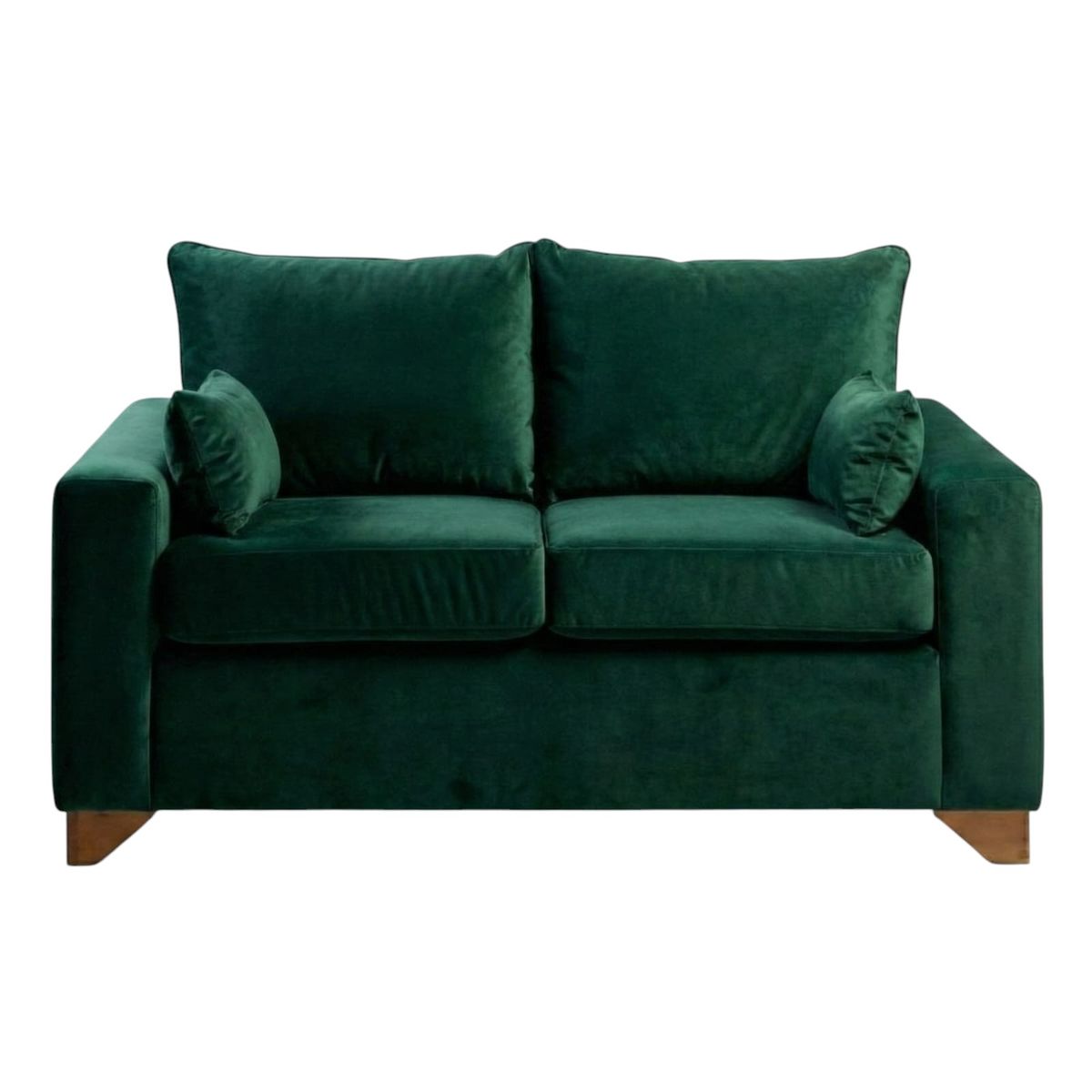 DISEÑOS VALESTRINI - SOFA STEFANNY EN FELPA VERDE