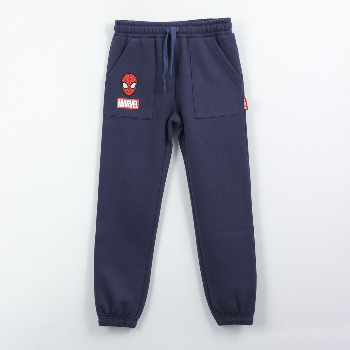MARVEL - Pantalón de Buzo Escolar Niño Spiderman Azul Marino Marvel