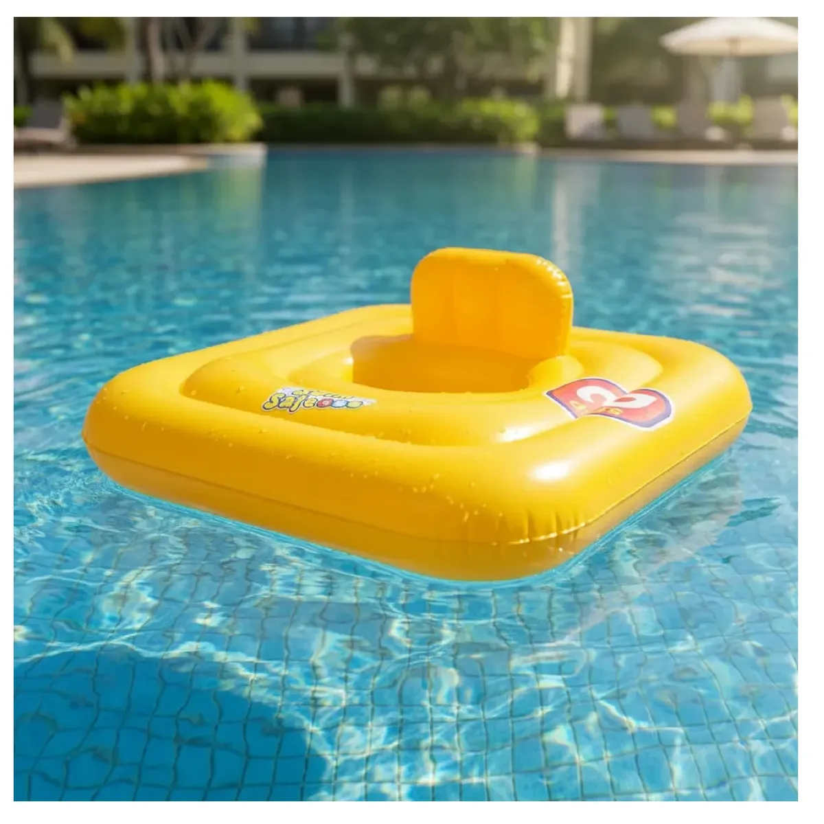 BESTWAY - Flotador Inflable Bestway Safe Step A 76x76cm Asiento Seguro