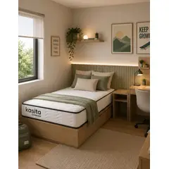 KASITA - Colchon 1.5 Plazas Resortes 105x190x20 Premium Comodo