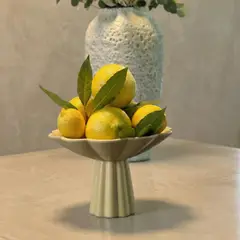 SANTU HOME & DECO - Frutero Elevado Luna Beige