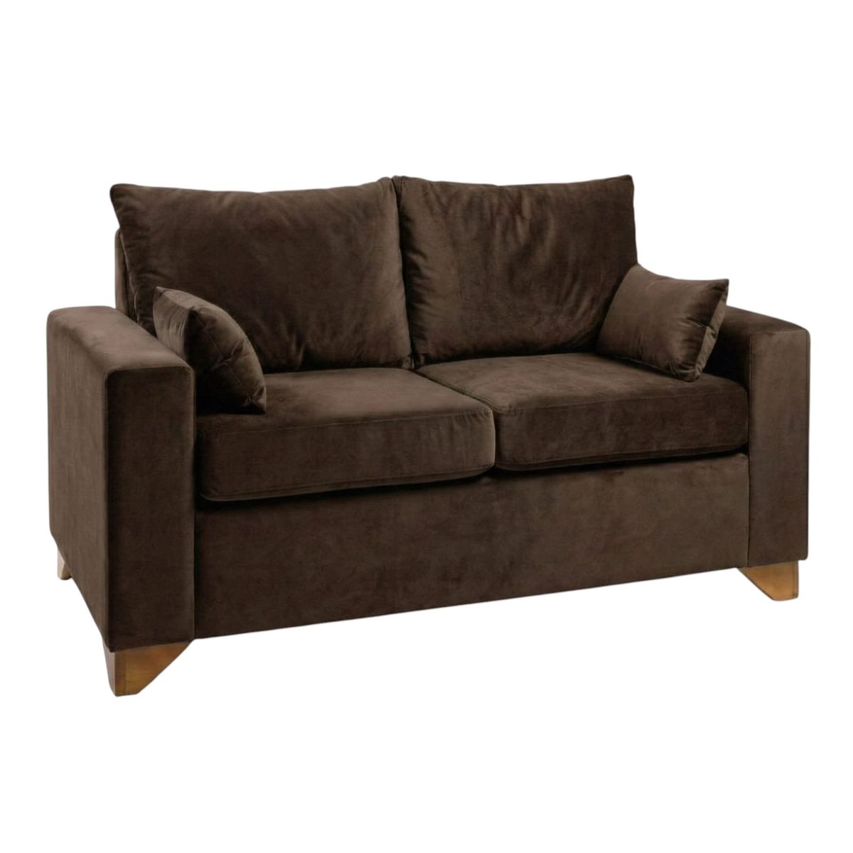 DISEÑOS VALESTRINI - SOFA STEFANNY EN FELPA CHOCOLATE