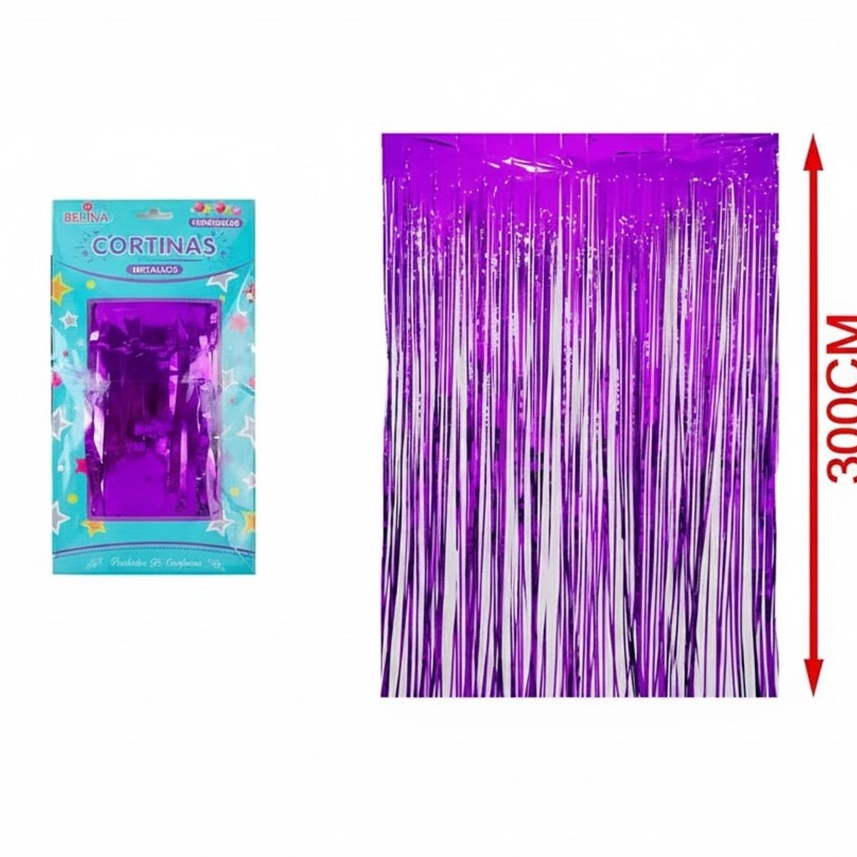 GENERICO - Cortina Cotillon Violeta 100x300cm