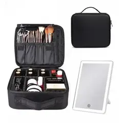 GENERICO - Maletin Neceser maquillaje espejo Led