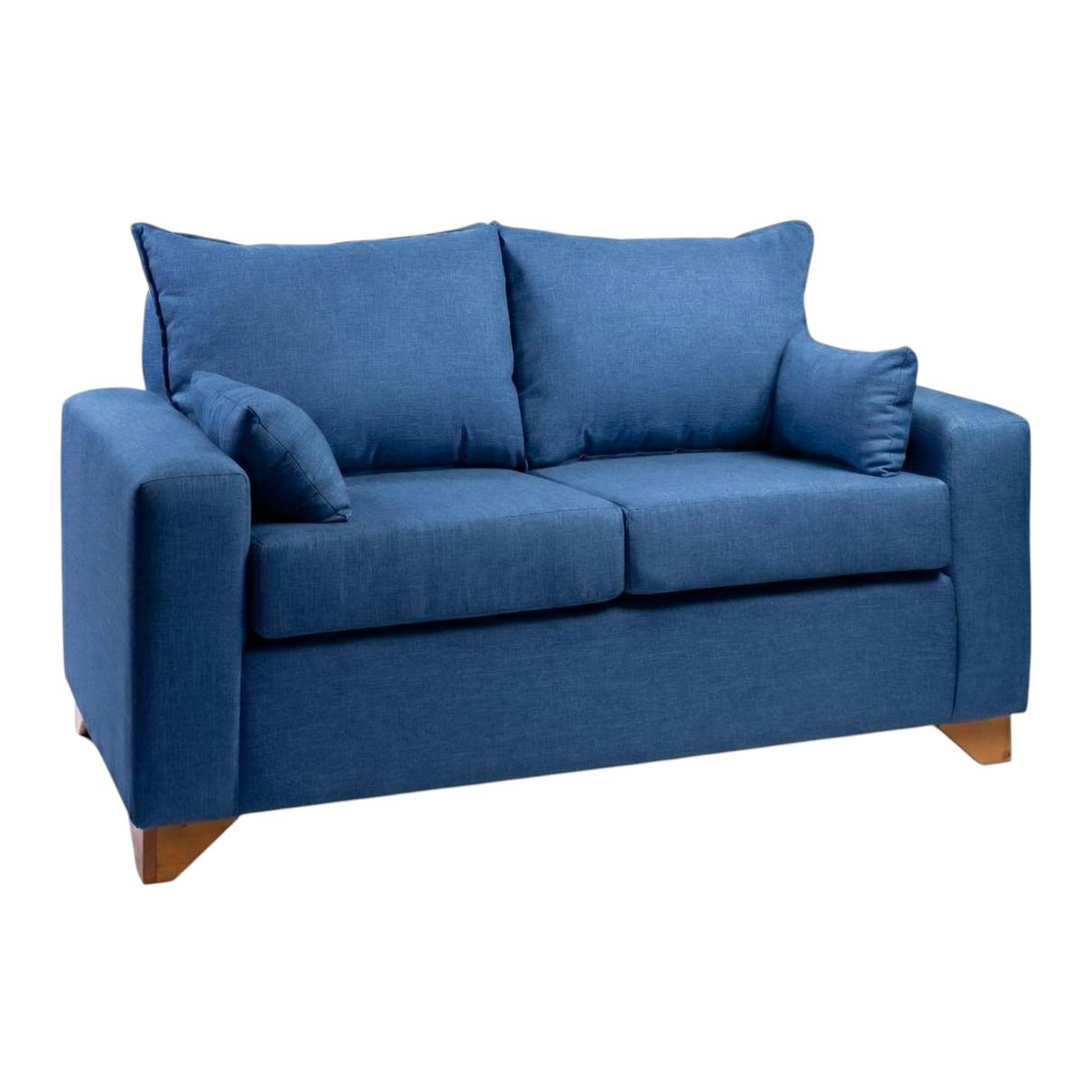 DISEÑOS VALESTRINI - SOFA STEFANNY EN LINO AZUL