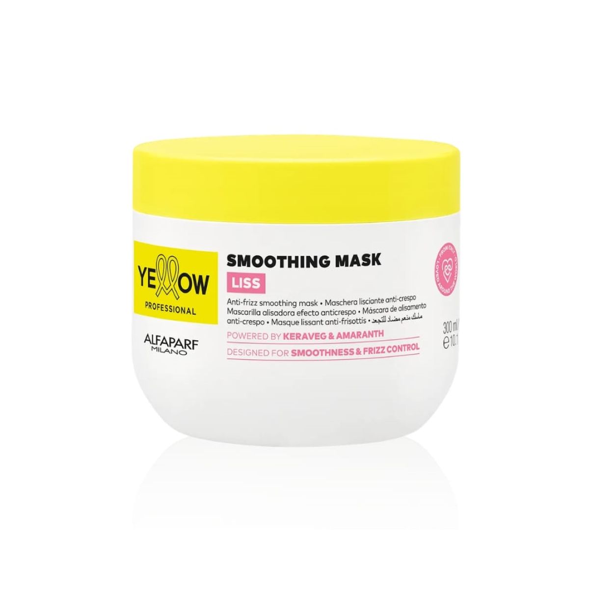 ALFAPARF MILANO - MASCARILLA ALISADORA CABELLO REBELDE YELLOW LISS ALFAPARF 300 ML