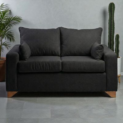 Imagen 2 del producto SOFA STEFANNY EN LINO NEGRO