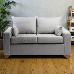 DISEÑOS VALESTRINI - SOFA STEFANNY EN LINO GRIS CLARO