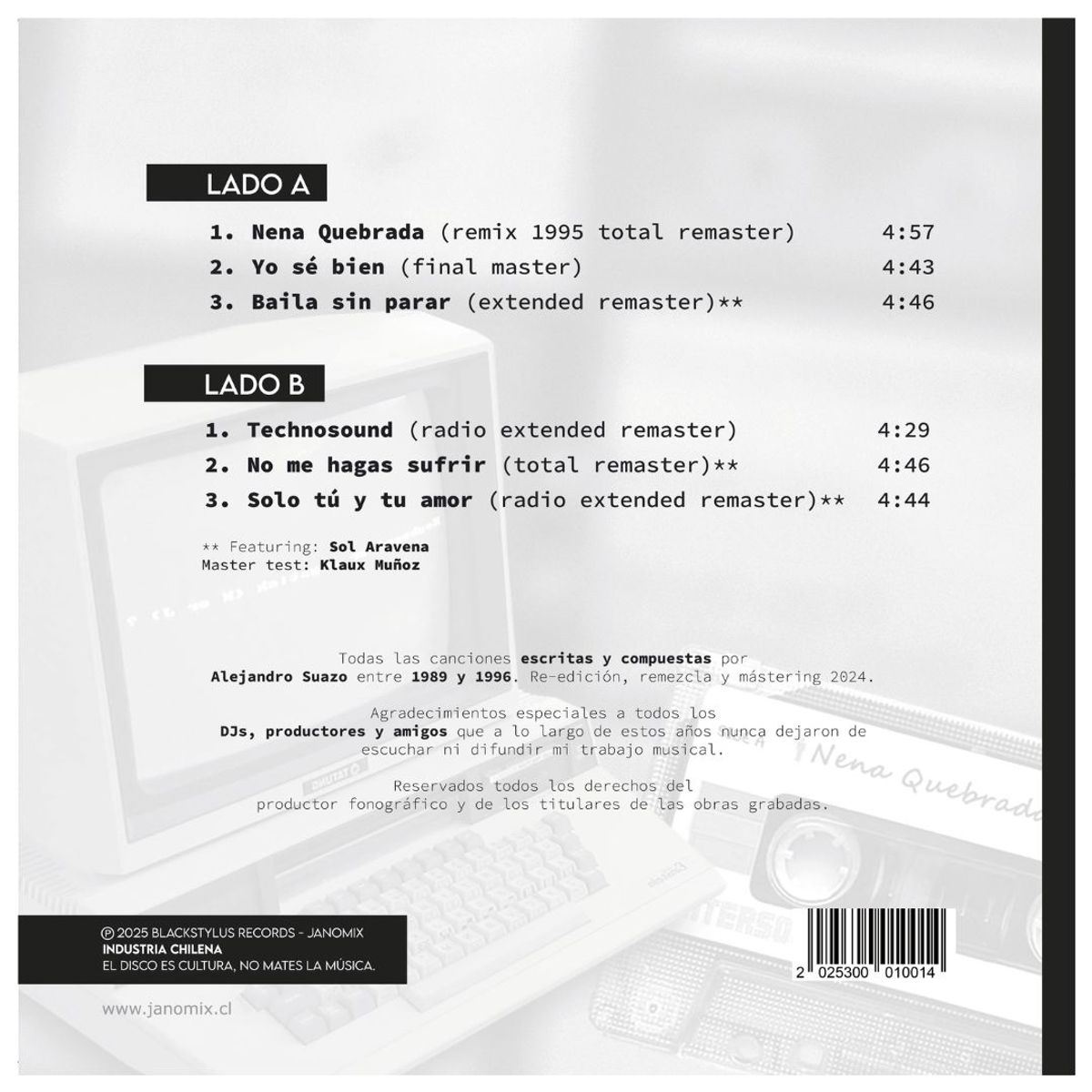 GENERICO - JANOMIX - NENA QUEBRADA (EDICION 2025) / VINILO