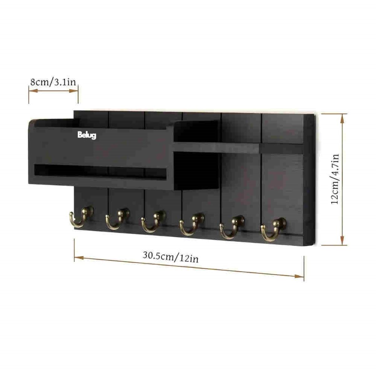 GENERICO - Portallaves Organizador Perchero Repisa Moderno De Pared BELUG