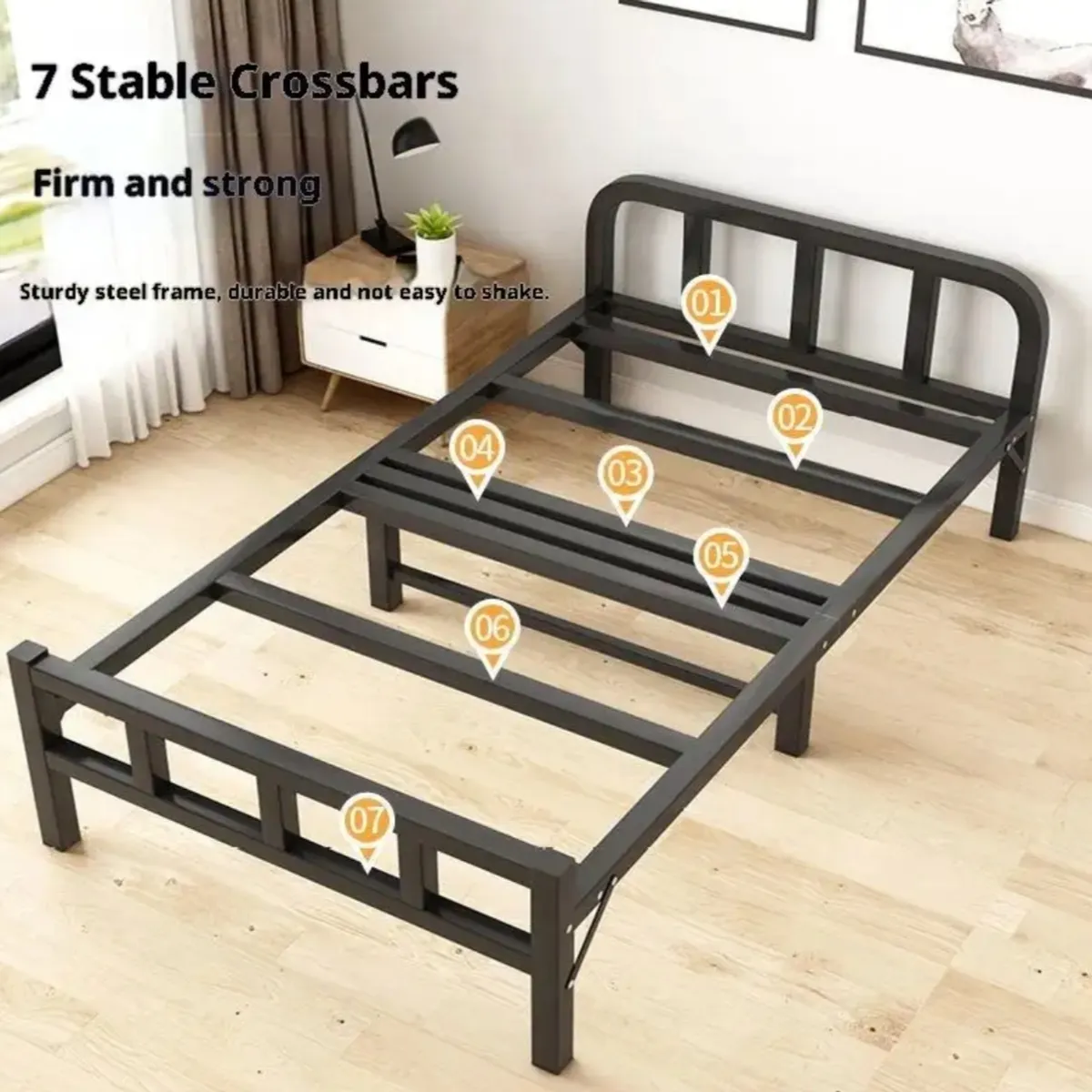 GENERICO - Cama plegable de 190x80x40