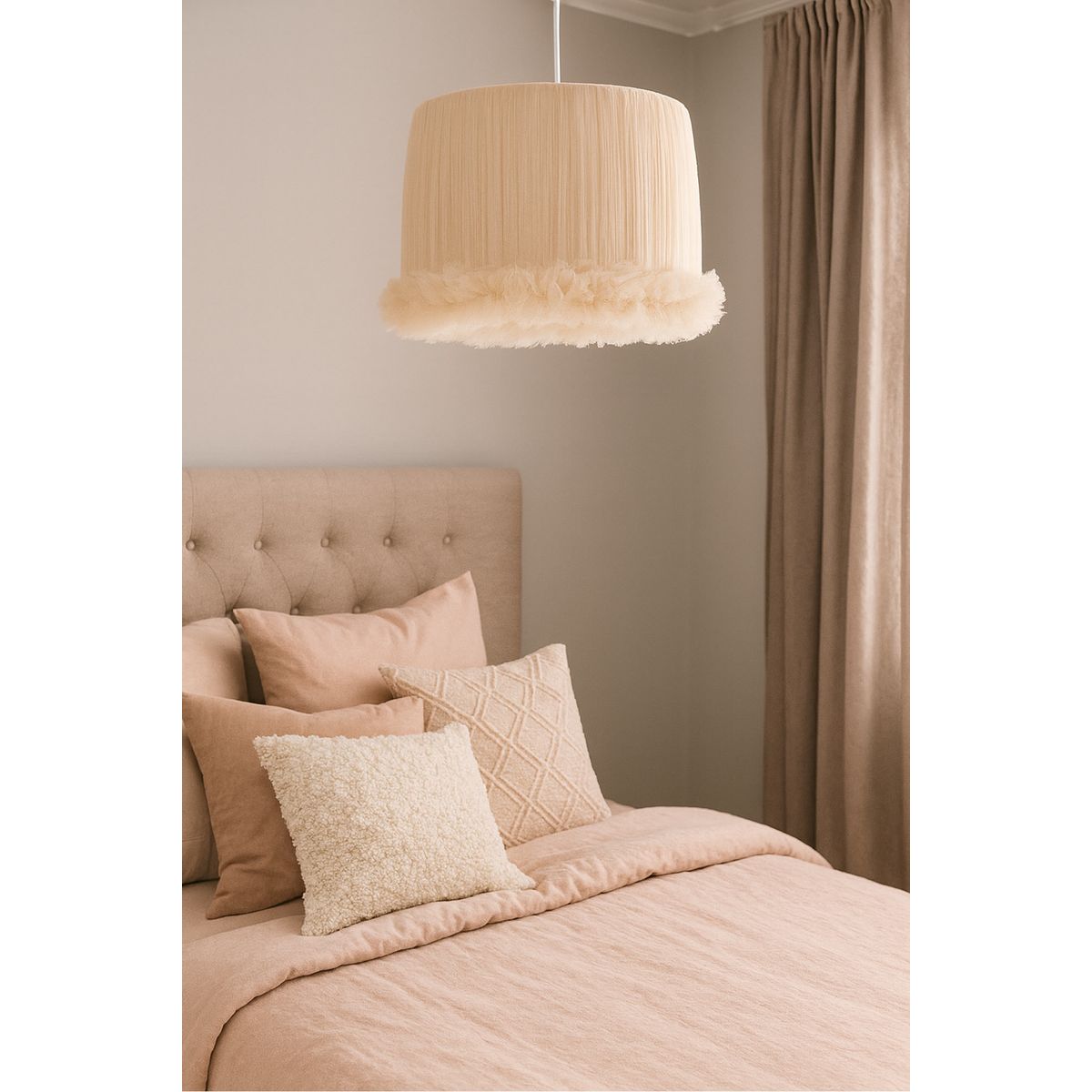 DECORACION CREATIVA - Lampara Colgante Nube Beige