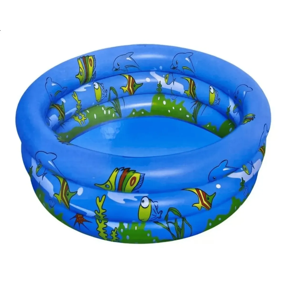 GENERICO - Piscina Inflable Para niños 3 Anillos 120cm Azul