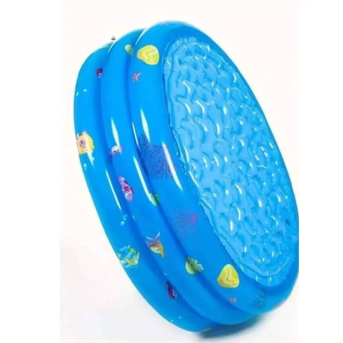 GENERICO - Piscina Inflable Para niños 3 Anillos 120cm Azul