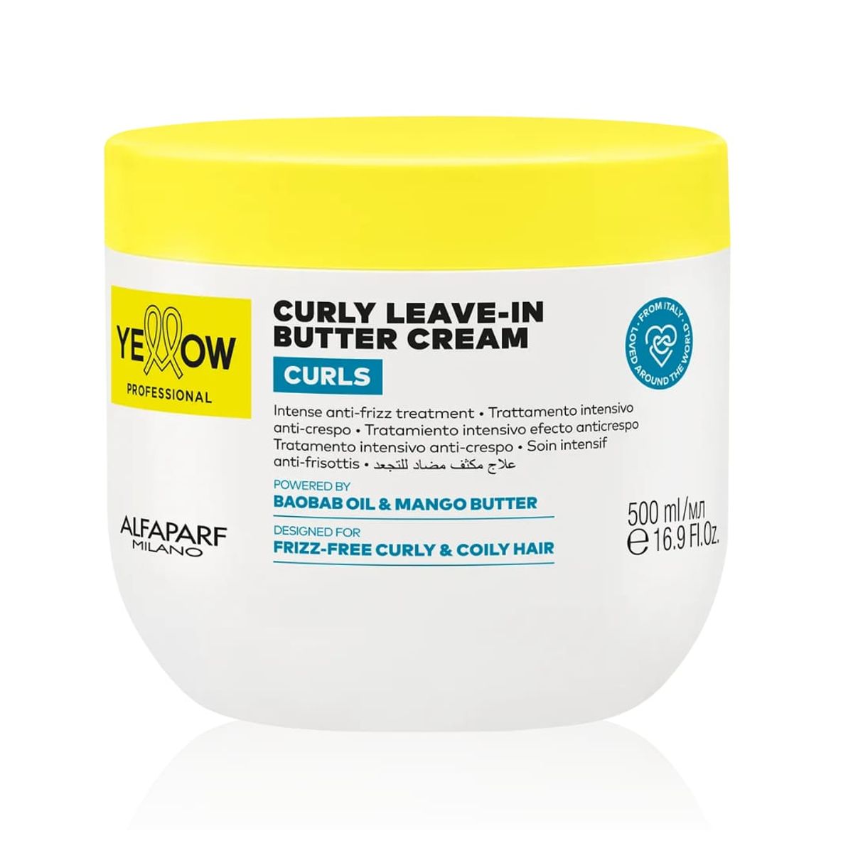 ALFAPARF MILANO - CREMA LEAVE-IN PARA RIZOS YELLOW CURLS 500 ML