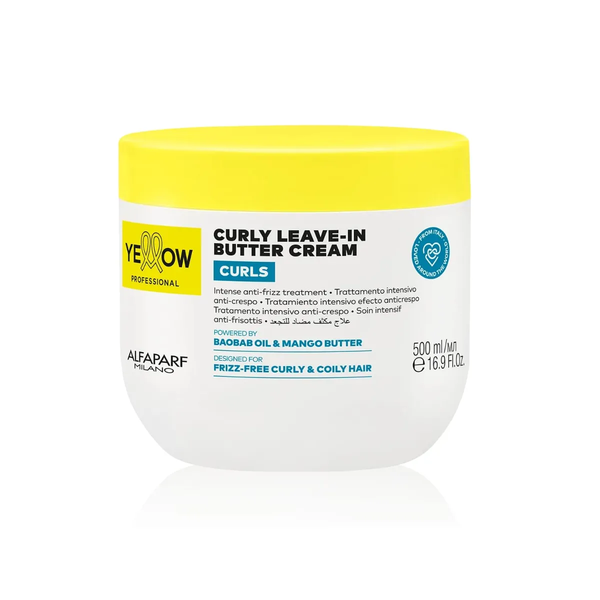 ALFAPARF MILANO - CREMA LEAVE-IN PARA RIZOS YELLOW CURLS 500 ML