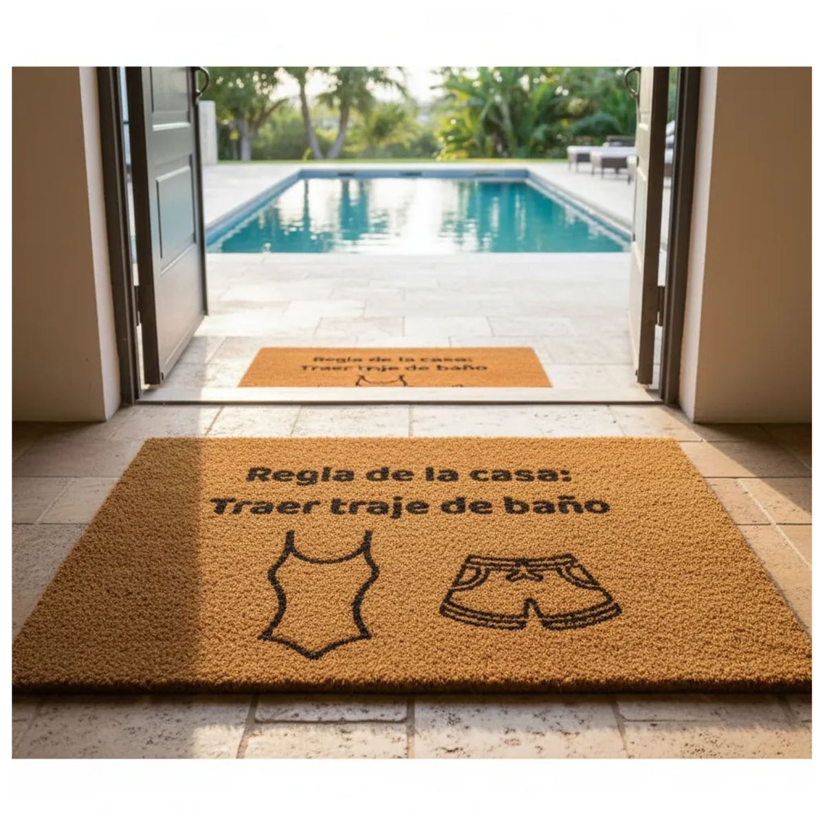 MORLAN - Alfombra Limpia Pies Tapete Personalizada Traer Traje de Baño