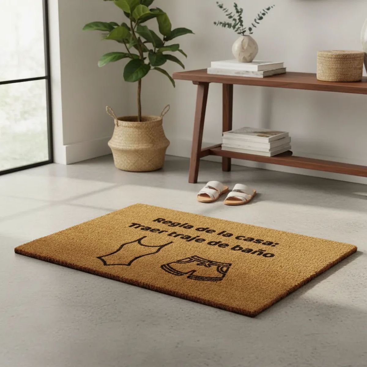 MORLAN - Alfombra Limpia Pies Tapete Personalizada Traer Traje de Baño