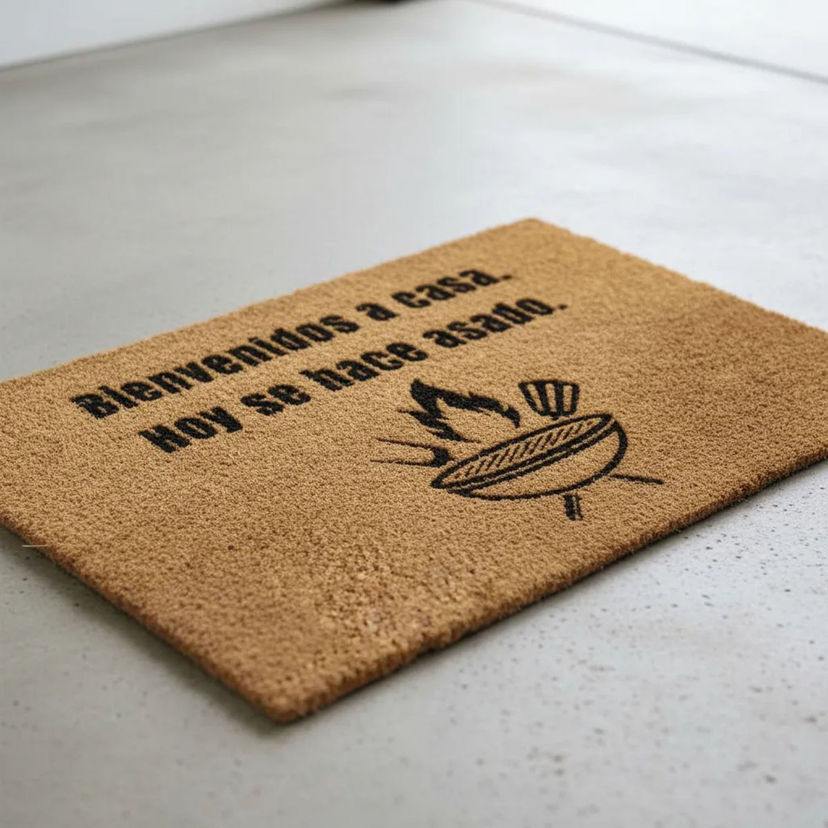 MORLAN - Alfombra Limpia Pies Tapete Personalizada Asado