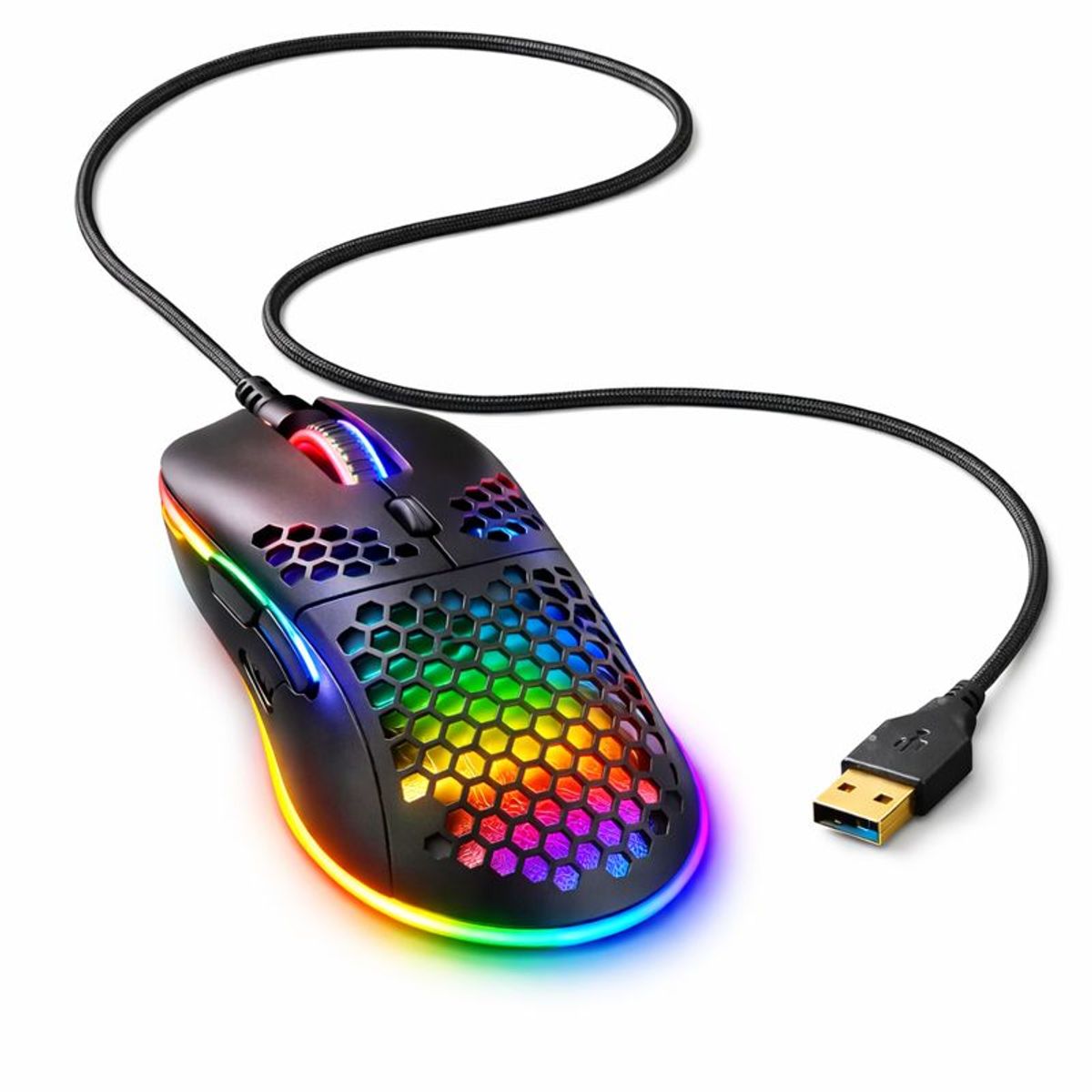 Digilife - Mouse Gamer DGX Core RGB 7200 DPI Max Ergonómico