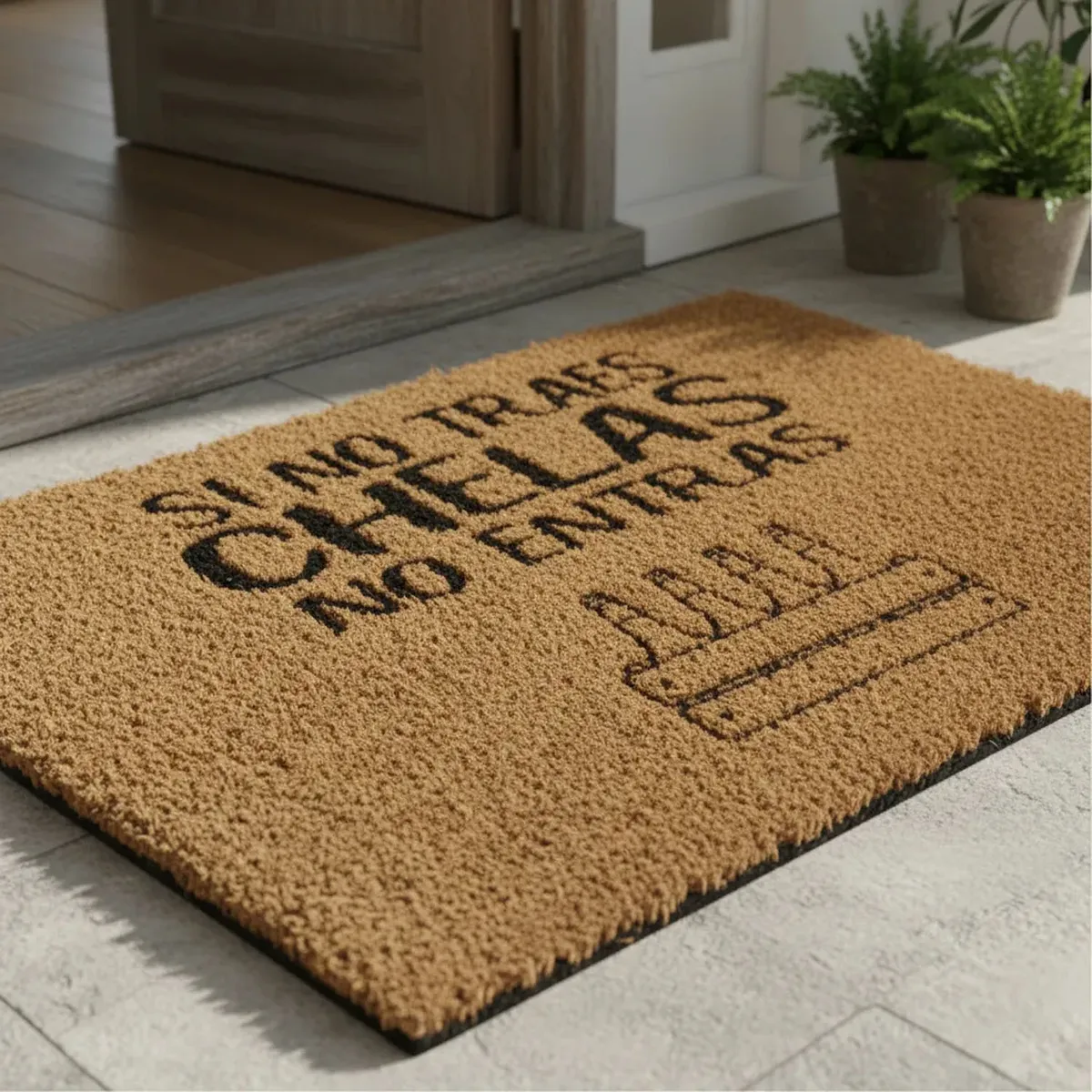 Alfombra Limpia Pies Tapete Personalizada Chelas, marca MORLAN - Foto 2