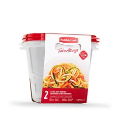 RUBBERMAID - PACK 2 HERMÉTICOS TAKE ALONGS CUADRADO 16 LITROS