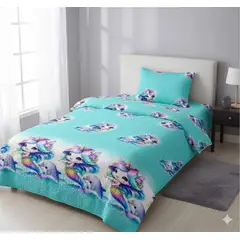 GENERICO - CUBRECAMA DE VERANO INFANTIL 1.5 PLAZAS DELGADO QUILT LZ