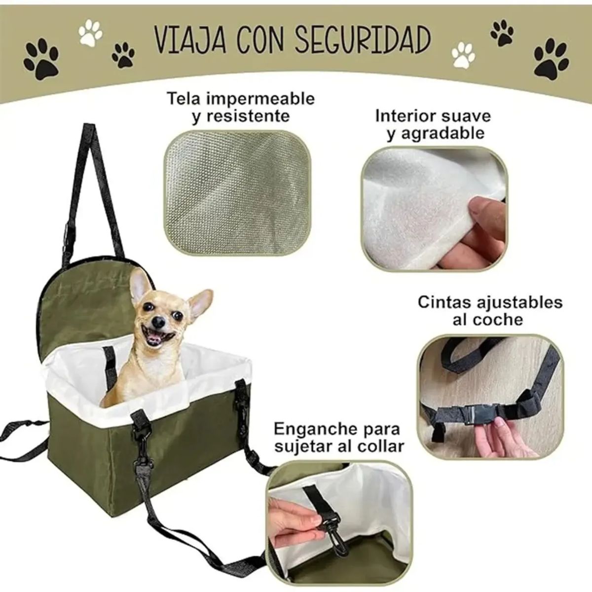 MOVI - Asiento de auto para mascotas