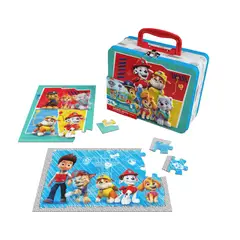 IMEXPORTA - Paw Patrol - 2 Rompecabezas 24 Piezas Caja Metalica