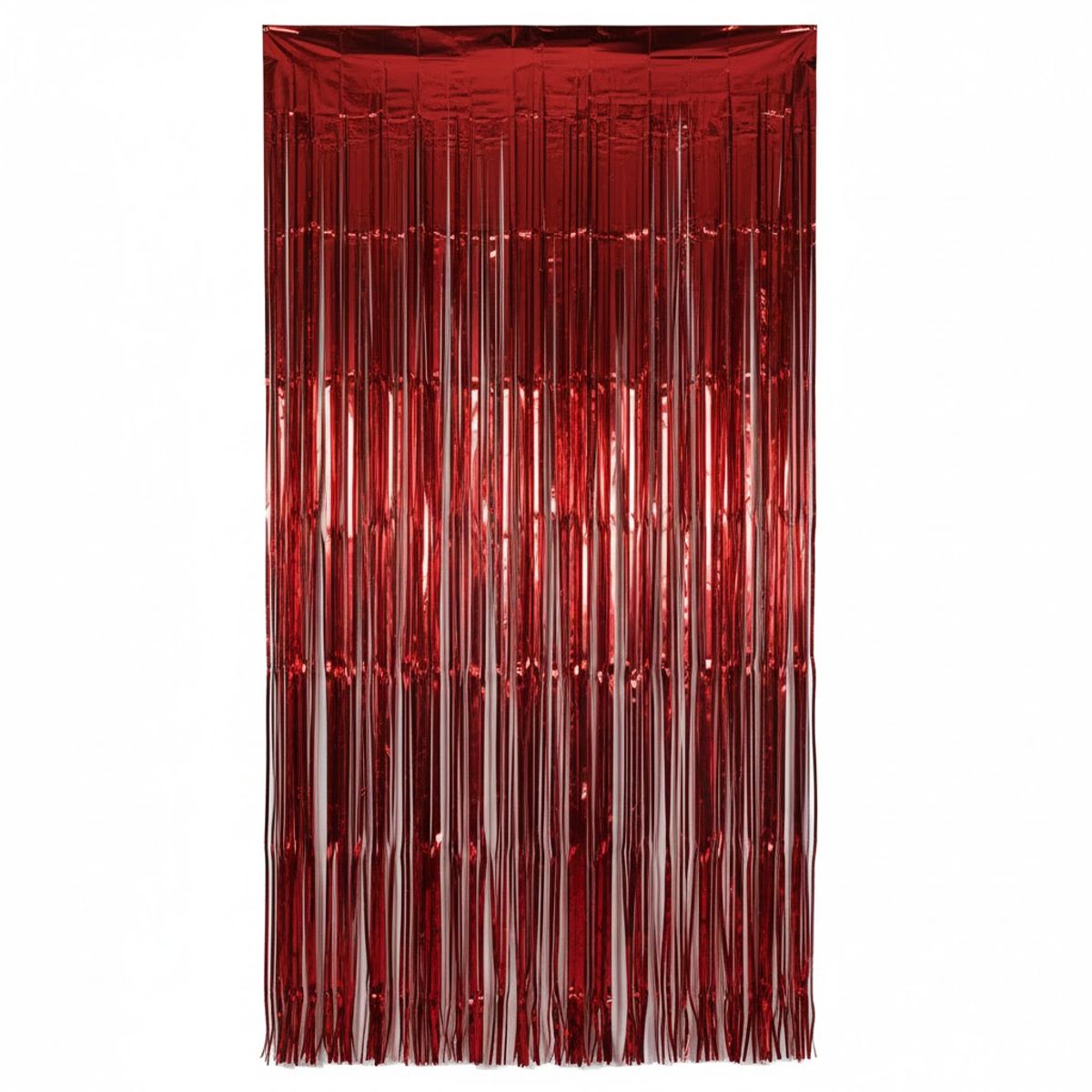 GENERICO - Cortina Metalica Roja 100x300cm