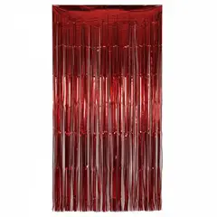 GENERICO - Cortina Metalica Roja 100x300cm