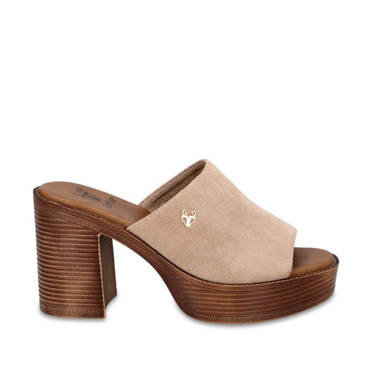 GOTTA - Sandalia Taco Beige Mujer 65920