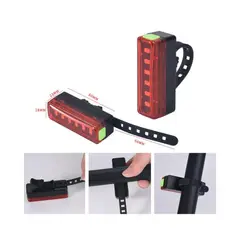 GENERICO - Luz Bicicleta delantero y trasera Recargable con USB