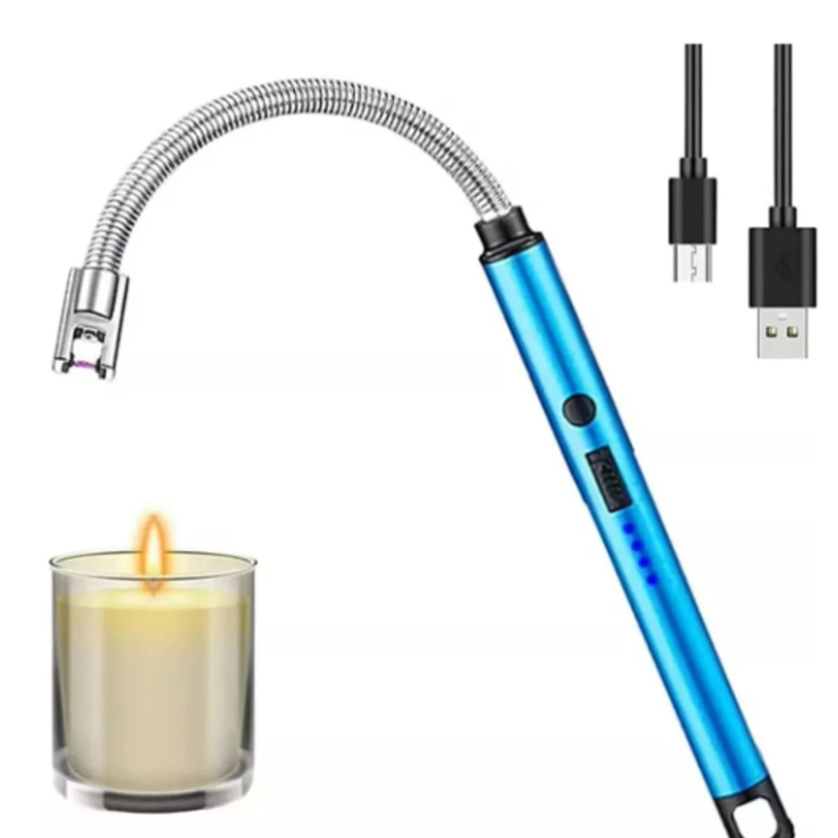 GENERICO - Chispero Encendedor Usb Eléctrico Plasma Recargable Para Cocina