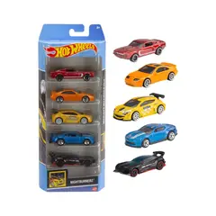 MATTEL - Pack 5 Autos Hot Wheels Al Azar
