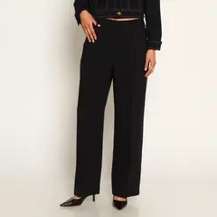 WADOS - PANTALON RECTO TIRO ALTO PRETINA BASICA