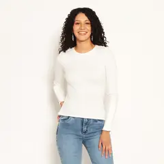 WADOS - POLERA MANGA LARGA ESCOTE REDONDO