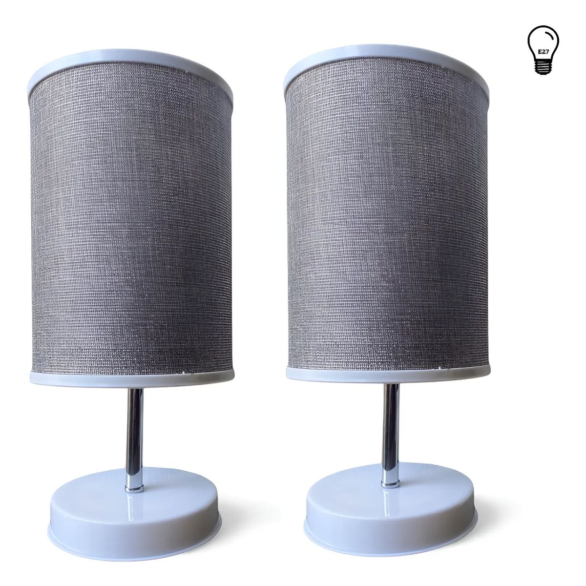 GENERICO - Lámpara Velador Mesa Sobremesa Dormitorio Living Moderna Decoracion Decorativas Elegante E27