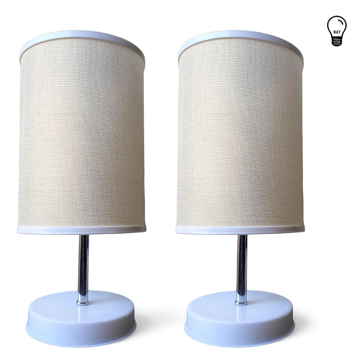 GENERICO - Pack Lampara Velador Mesa Escritorio Decorativa Interior E27