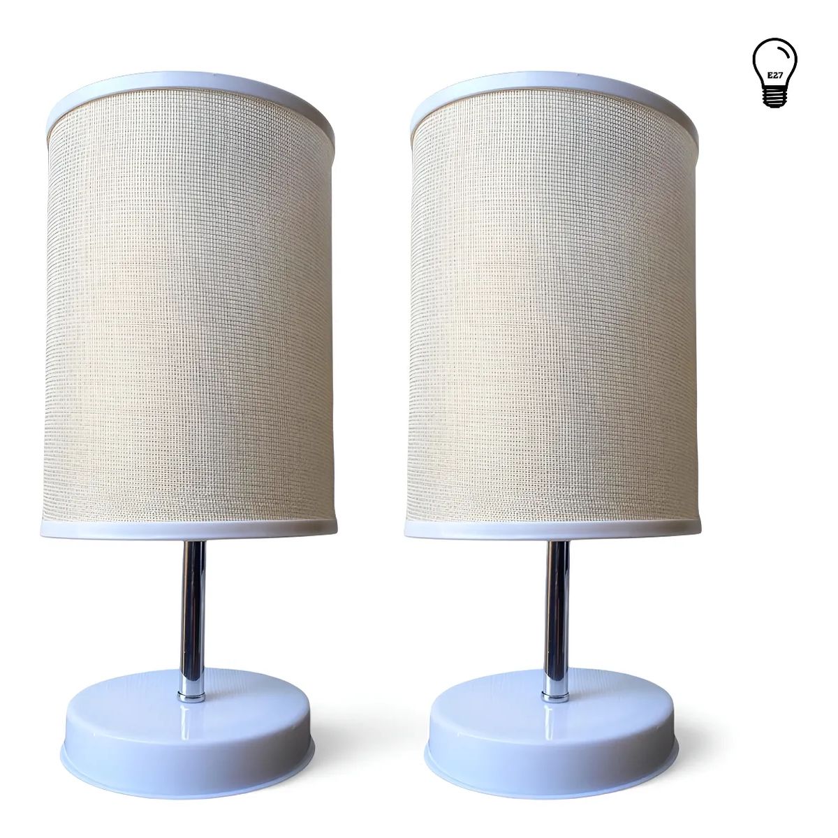 GENERICO - Pack Lampara Velador Mesa Escritorio Decorativa Interior E27