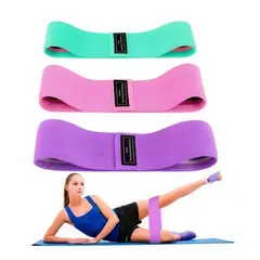 MOVI - Bandas de Elasticas para piernas y glúteos, tela antideslizante, 3 niveles