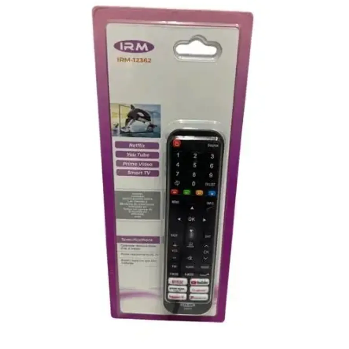 GENERICO - Control Remoto Universal Smart Tv Irm-12362 NEGRO