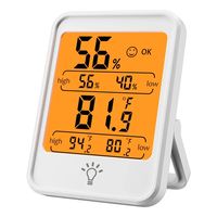 Higrómetro Digital Termómetro Pantalla Retroiluminada