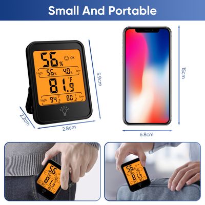 Imagen 2 del producto Higrómetro Digital Termómetro Pantalla Retroiluminada