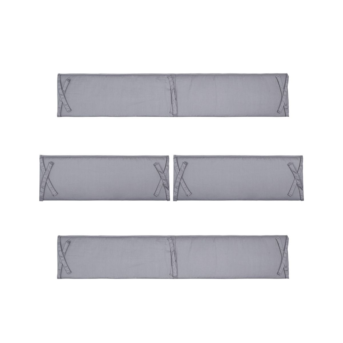 ATURE - Set 4pcs Protector Cuna Bebé Algodón 130x24 70x24cm